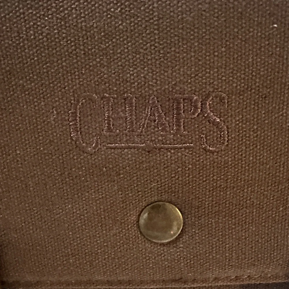 Chaps Brown Canvas toiletries bag preowned
